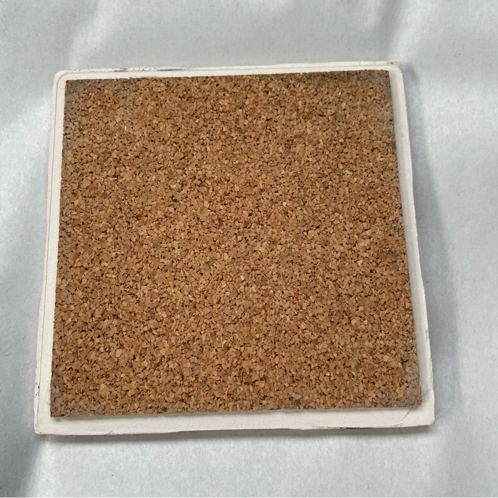 Hard‎ Rock Cafe Orlando 4.5 Inch StonewareCoaster Set (4) Cork Bottom